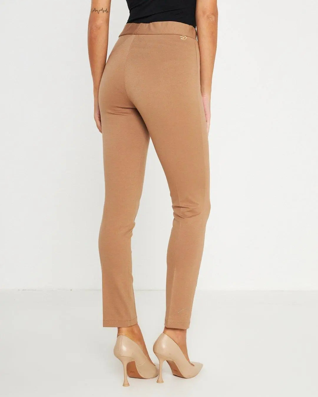 Pantaloni con bustino e vita elastica CAMMELLO DORABELLA EASY