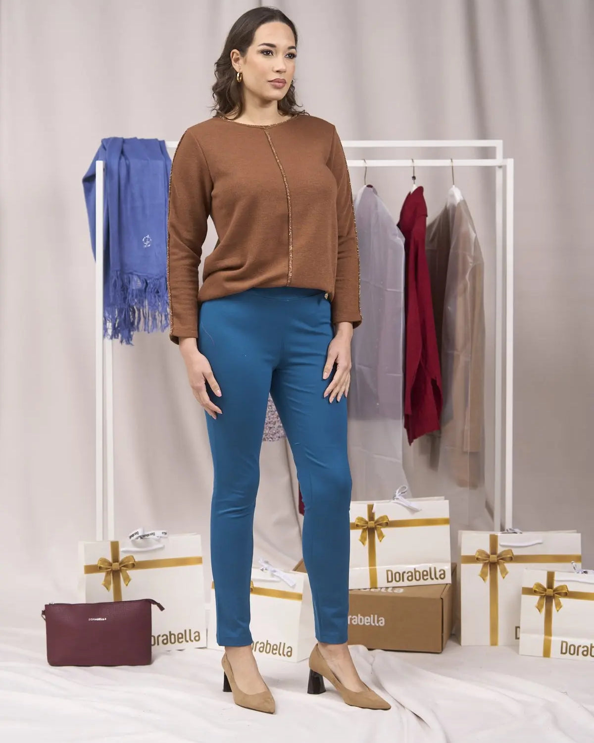 Pantaloni con bustino e vita elastica OTTANIO DORABELLA EASY