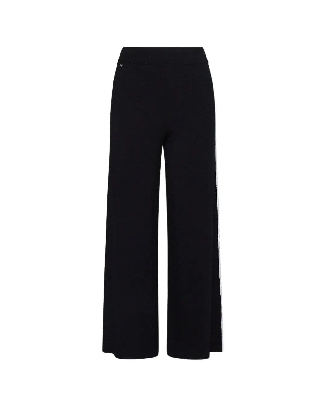 Pantaloni con righe laterali NERO-ARGENTO IRONICA XL