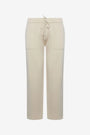 Pantaloni dritti in maglia BEIGE IRONICA