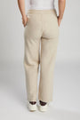 Pantaloni dritti in maglia BEIGE IRONICA