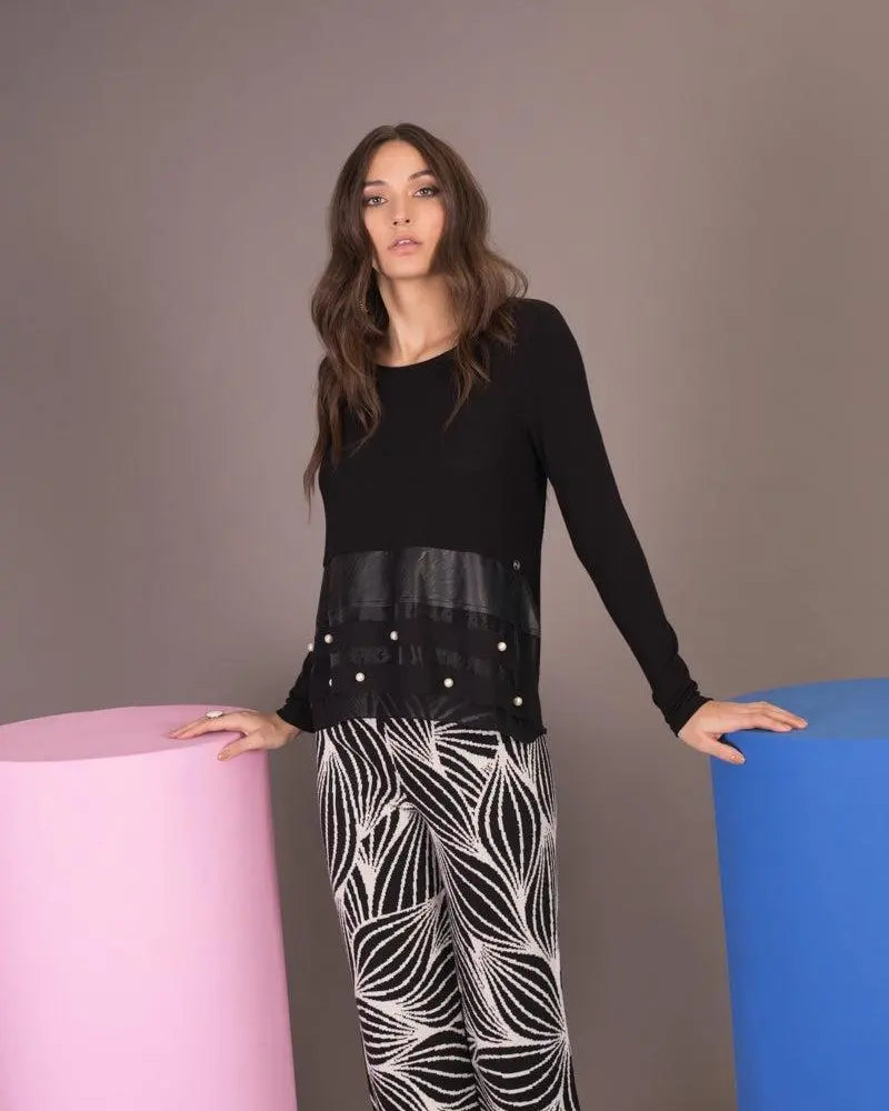 Pantaloni fantasia NERO-BURRO IRONICA XXL