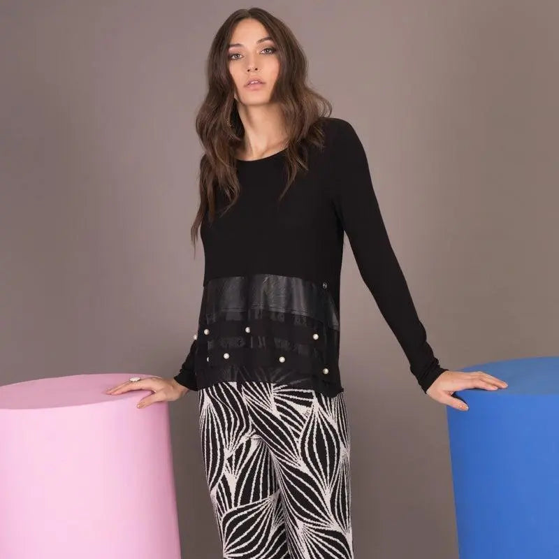 Pantaloni fantasia NERO-BURRO IRONICA XXL