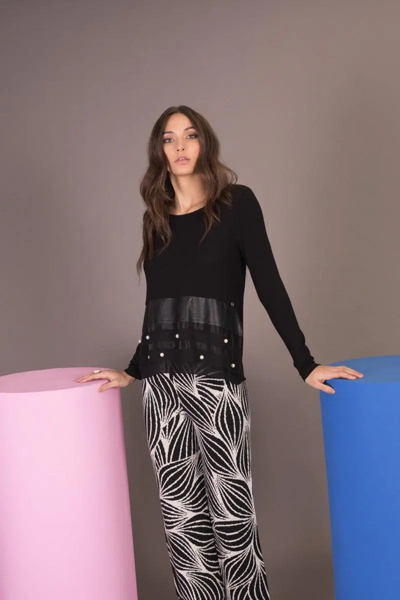 Pantaloni fantasia NERO-BURRO IRONICA XXL