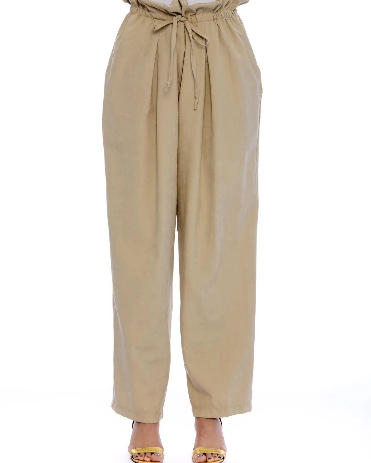 Pantaloni gamba svasata SABBIA IRONICA 50