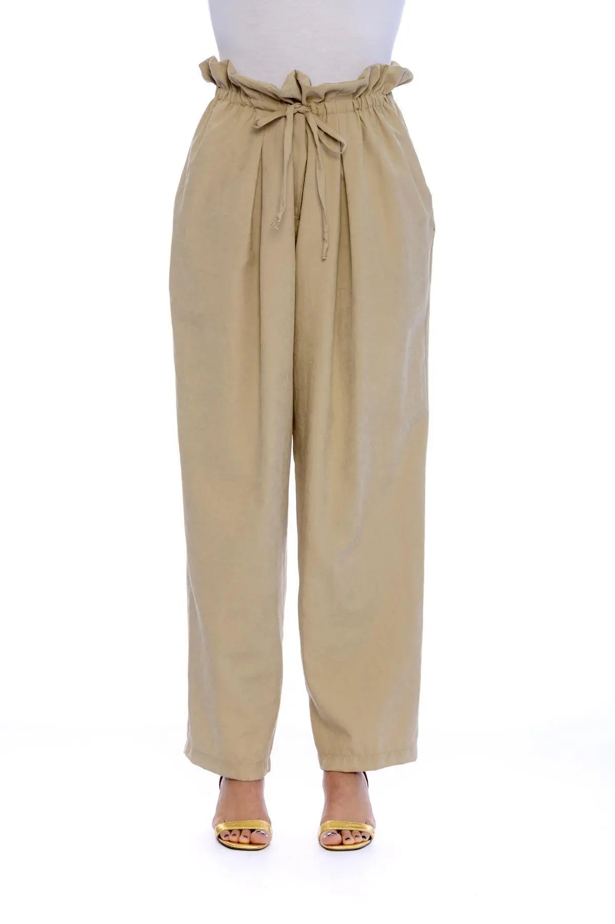 Pantaloni gamba svasata SABBIA IRONICA 50