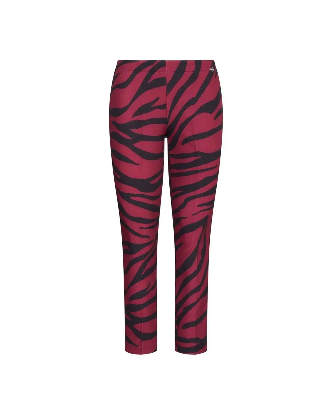 Pantaloni in fantasia animalier BORD-NERO IRONICA 52