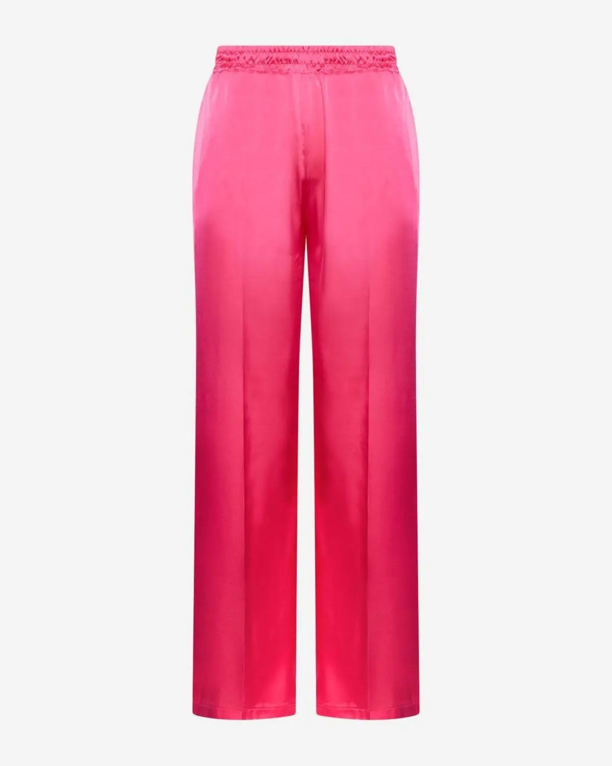 Pantaloni satinati con tasche ROSA IRONICA