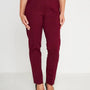 Pantaloni slim fit con vita elastica e dettaglio frontale di piega di stiro VINO DORABELLA PIU' 49