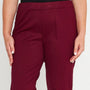 Pantaloni slim fit con vita elastica e dettaglio frontale di piega di stiro VINO DORABELLA PIU'