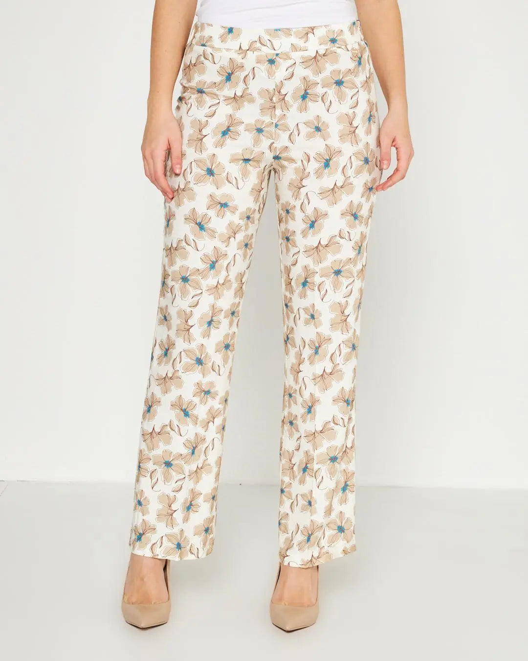 Pantapalazzo fantasia BEIGE DORABELLA XXL