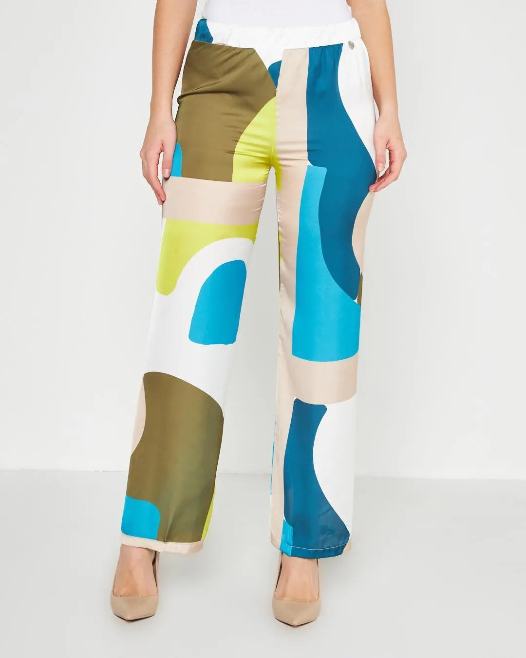 Pantapalazzo fantasia TURCHESE DORABELLA XXL