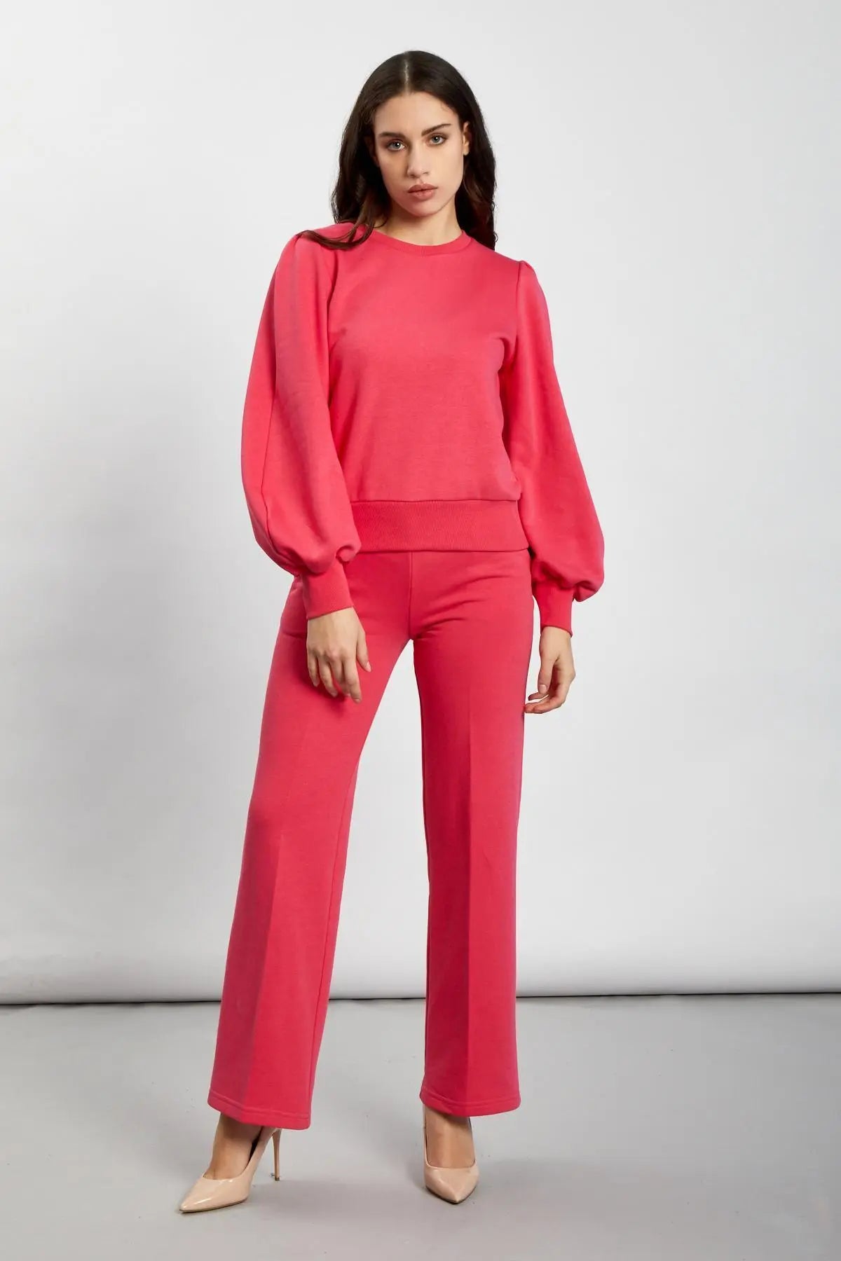 Pantapalazzo felpa MAGENTA IRONICA