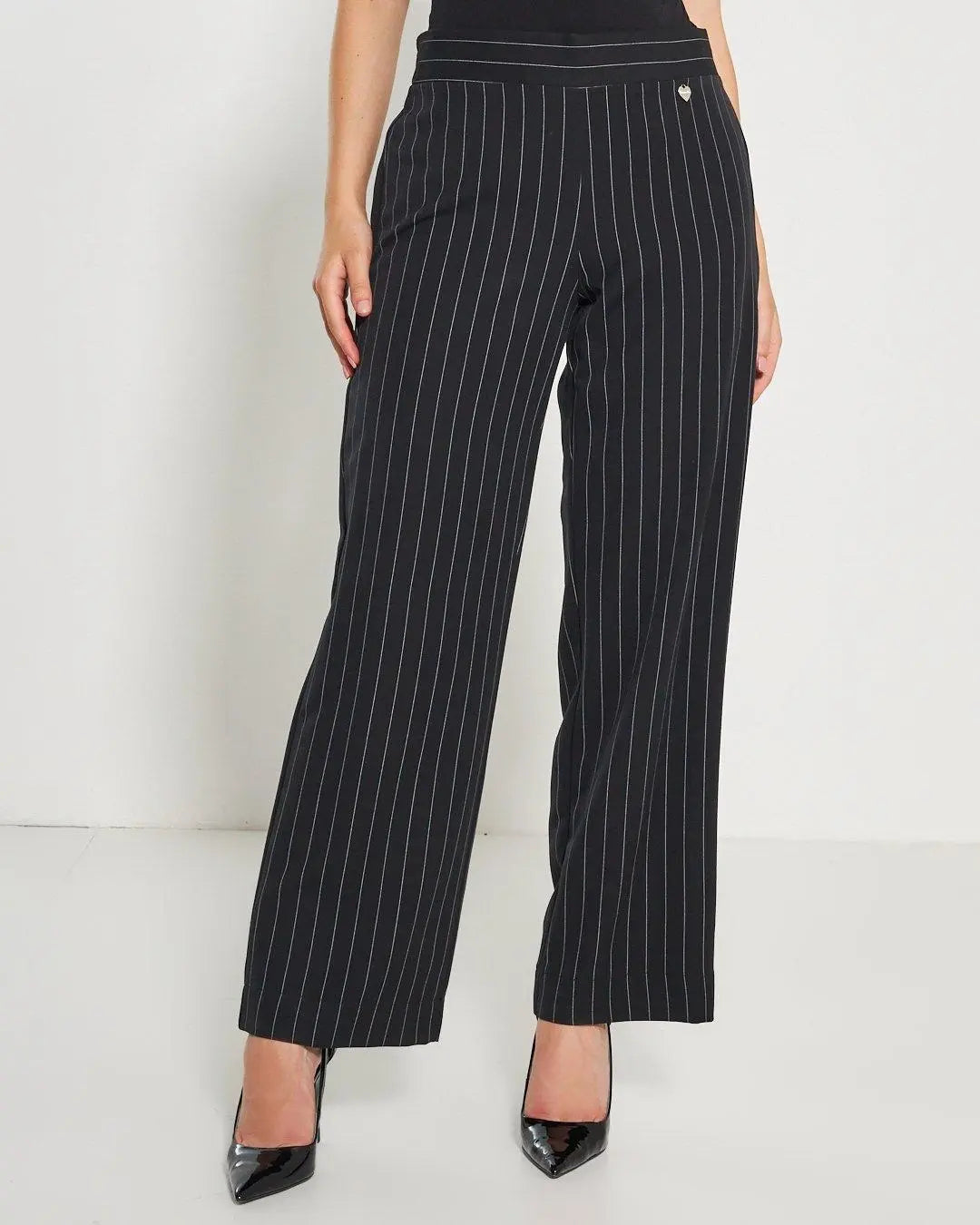 Pantapalazzo gessato NERO DORABELLA 52