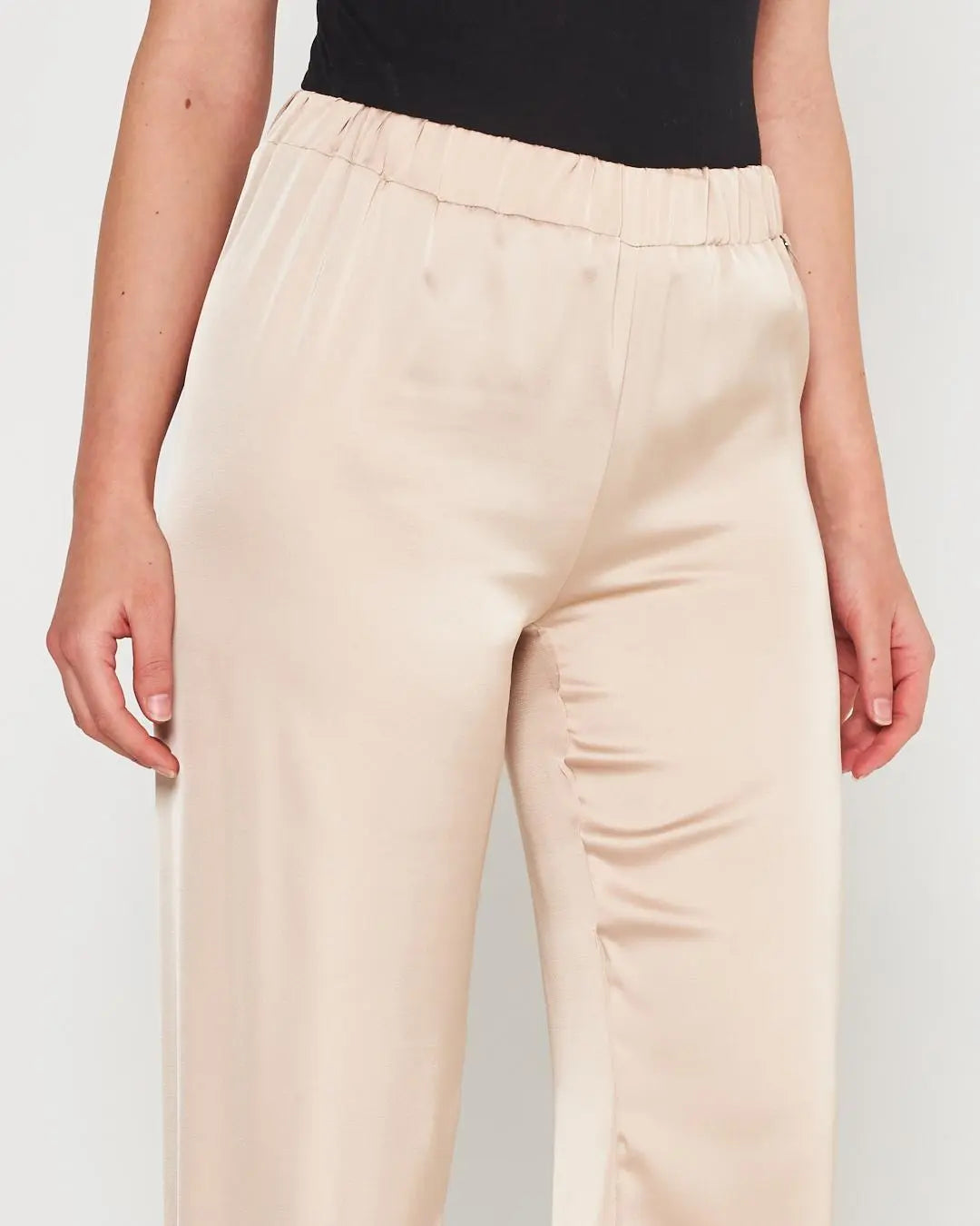 Pantapalazzo raso CHAMPAGNE DORABELLA COUTURE