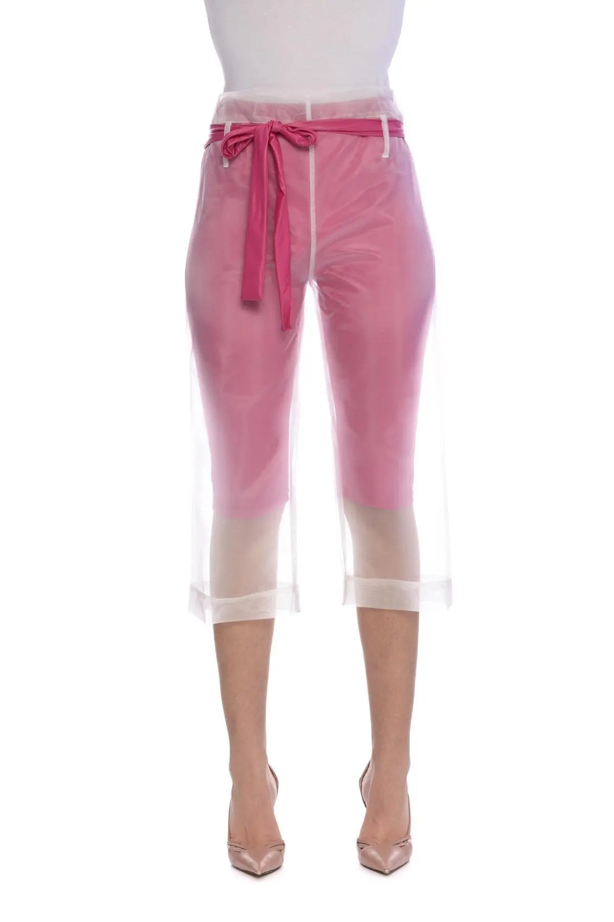 Pinocchietto in doppio tessuto FUXIA IRONICA