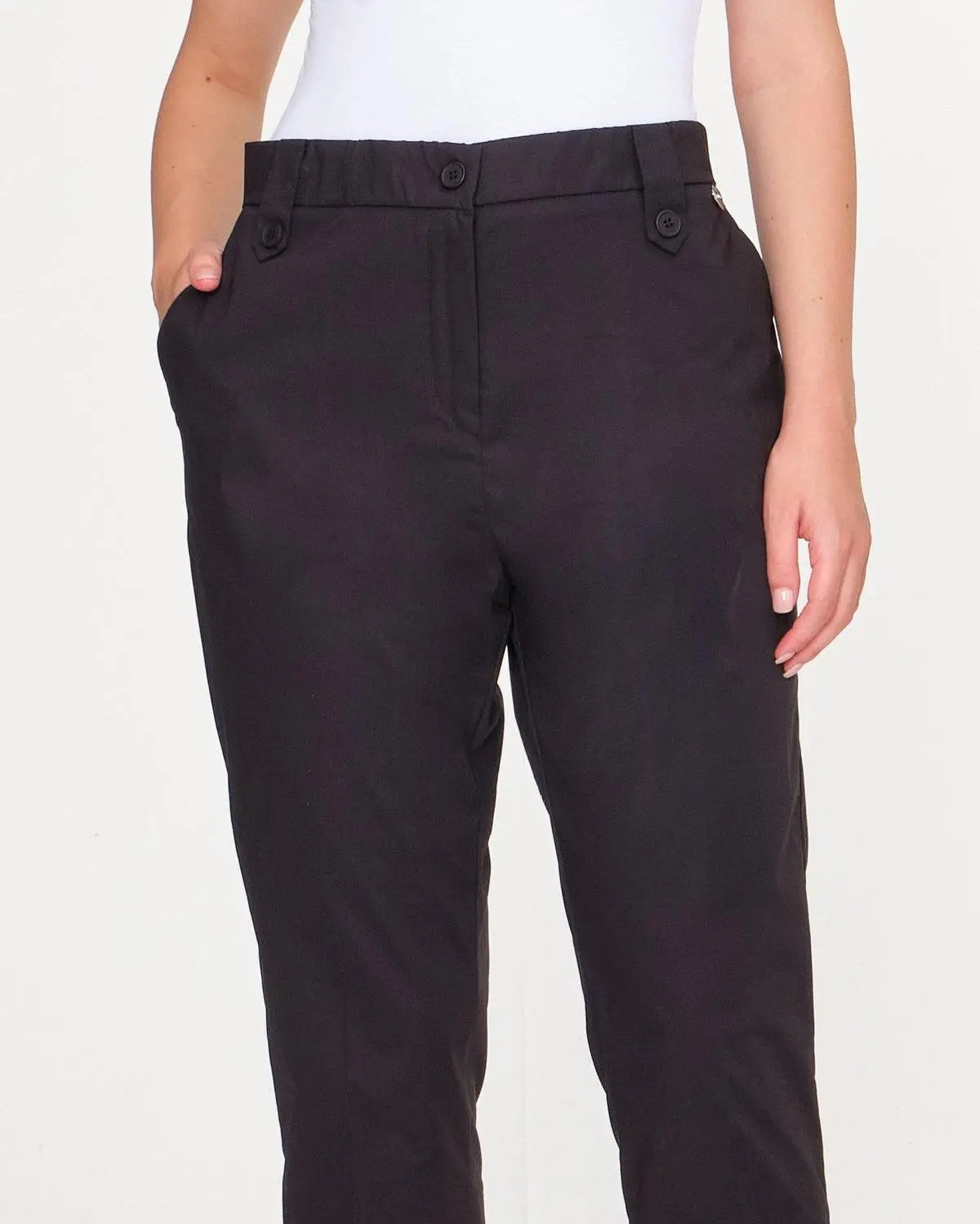 Pinocchietto in tinta unita NERO DORABELLA PIU'