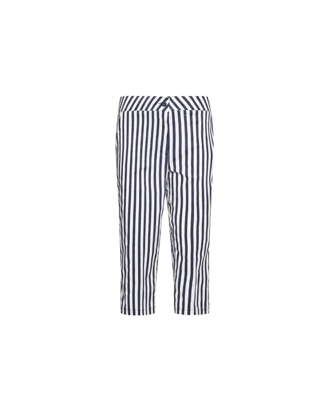 Pinocchietto righe in cotone BLU DORABELLA