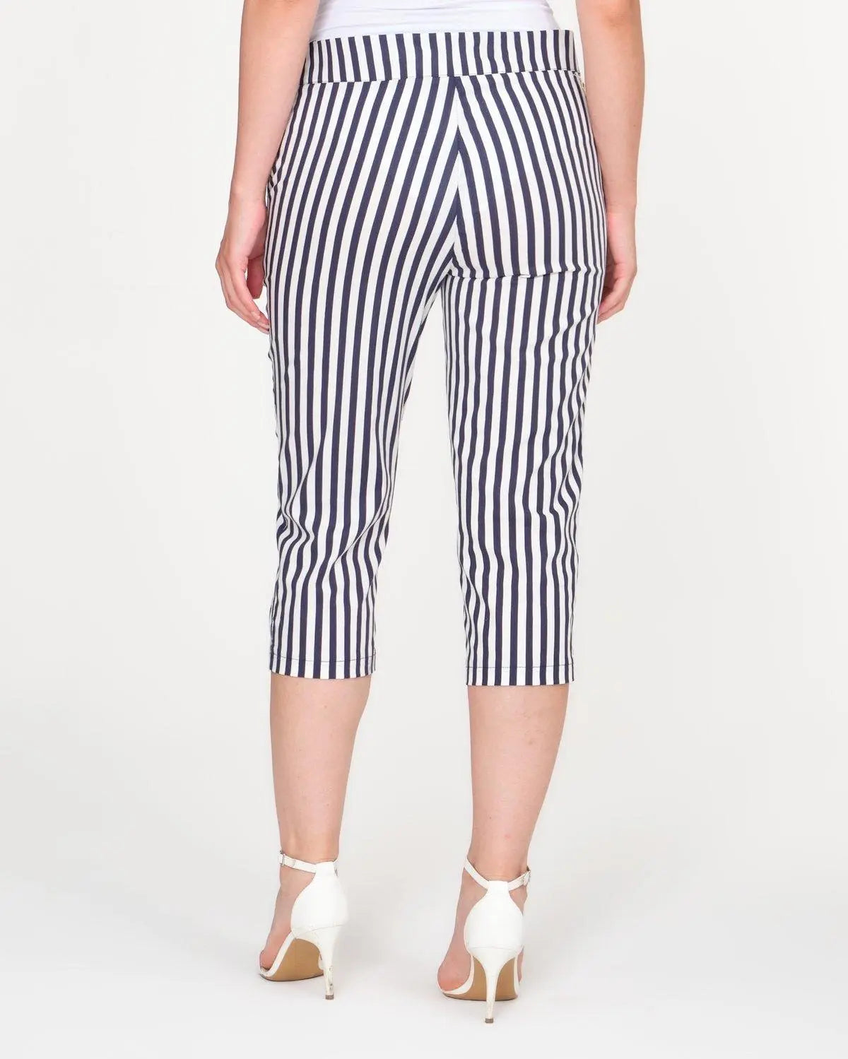 Pinocchietto righe in cotone BLU DORABELLA