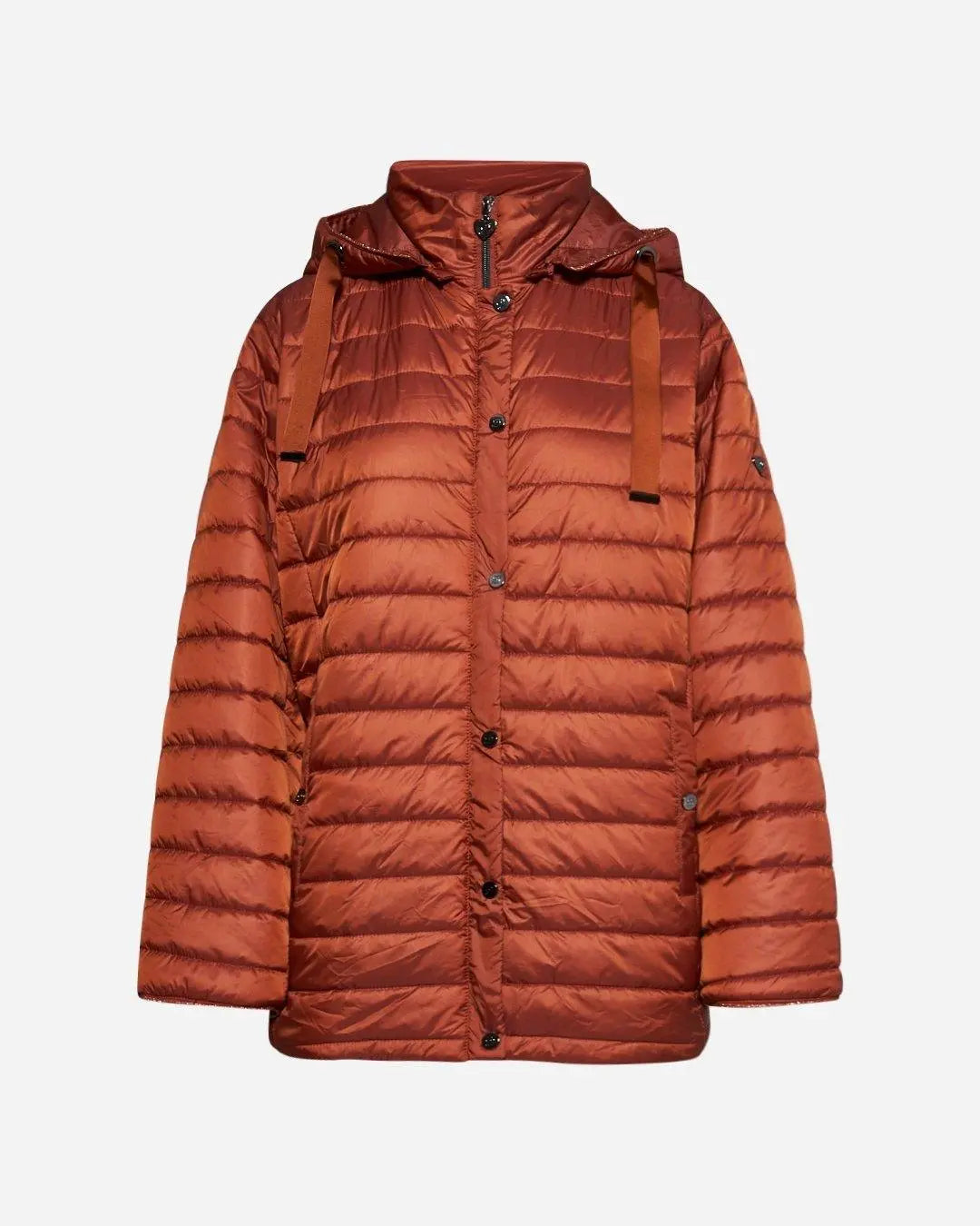 Piumino con cappuccio, zip e bottoni CANNELLA DORABELLA EASY PIÙ