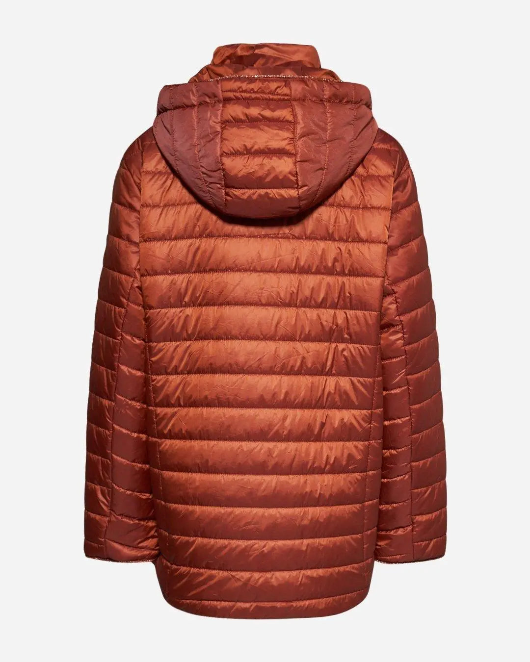 Piumino con cappuccio, zip e bottoni CANNELLA DORABELLA EASY PIÙ
