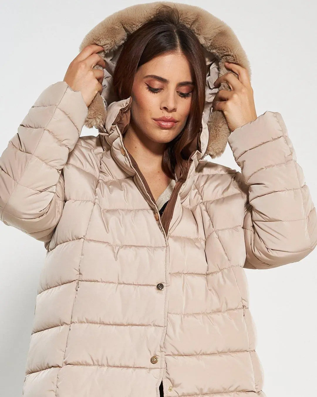 Piumino imbottito AVORIO DORABELLA PIU'