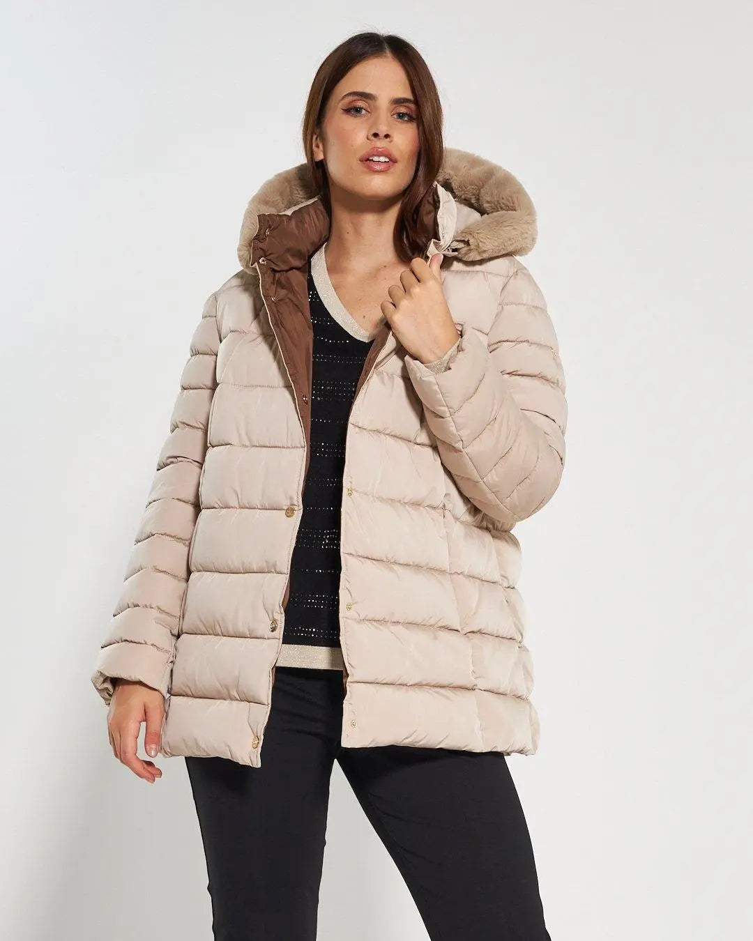 Piumino imbottito AVORIO DORABELLA PIU' 49