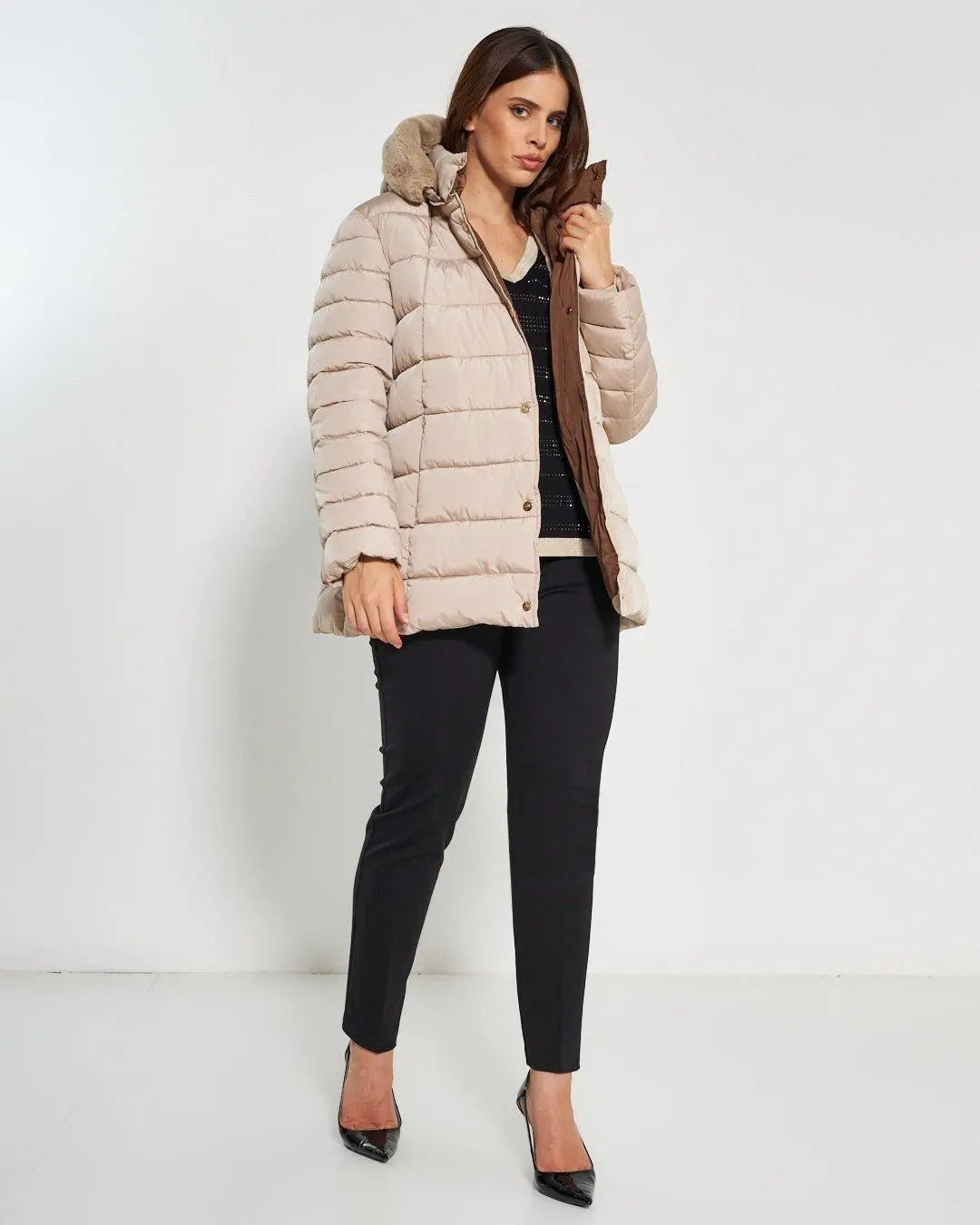 Piumino imbottito AVORIO DORABELLA PIU'