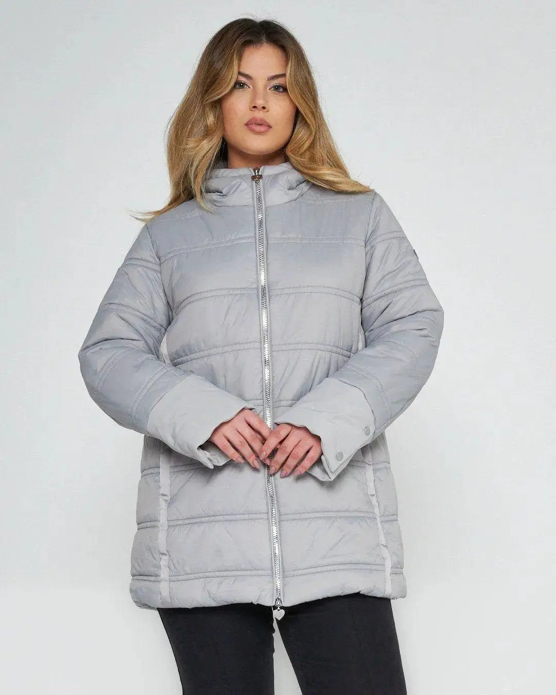 Piumino imbottito GRIGIO PERLA DORABELLA XXL