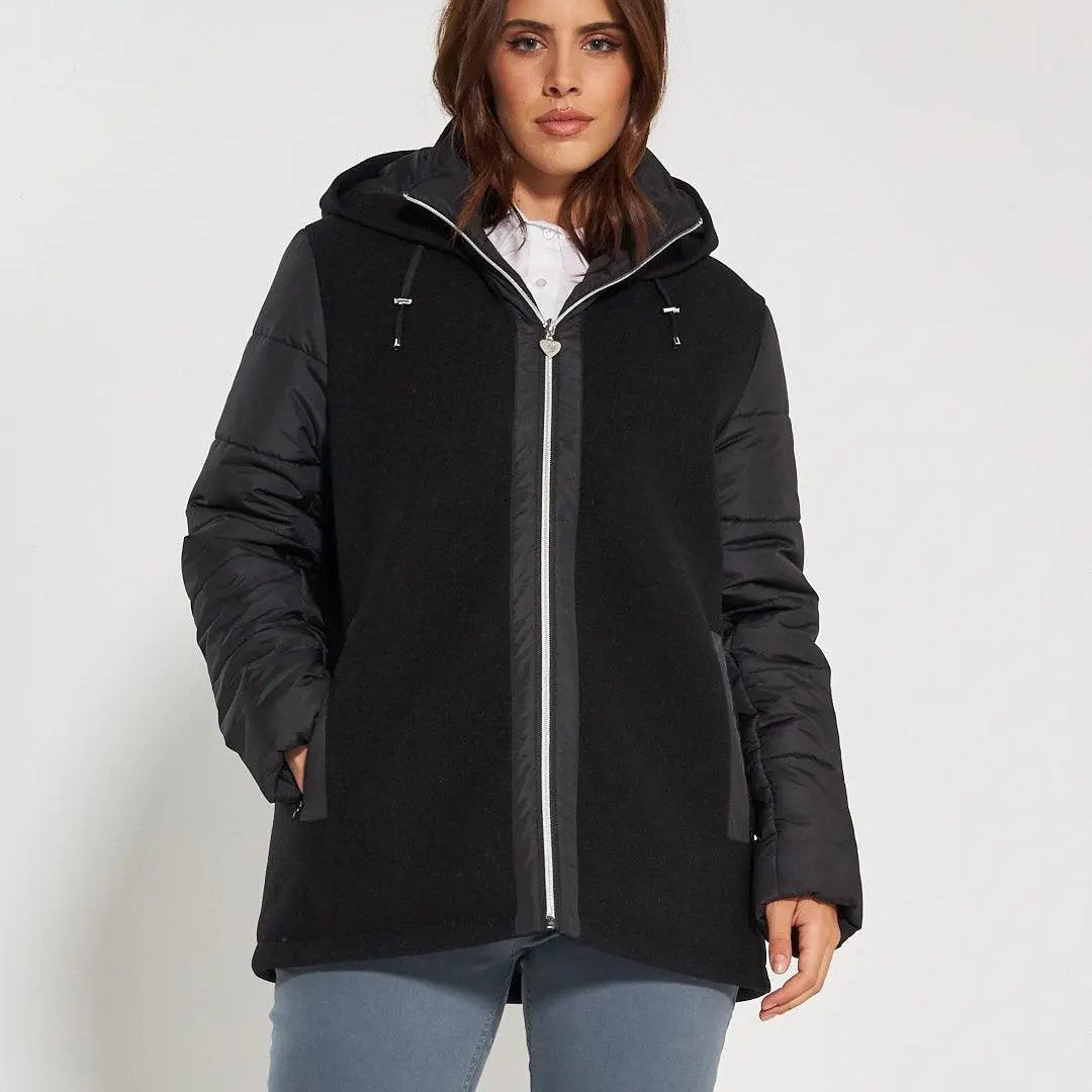 Piumino imbottito NERO DORABELLA XXL