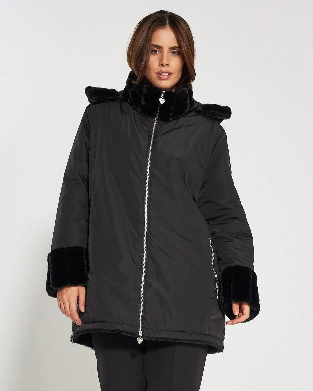 Piumino imbottito NERO DORABELLA PIU' 49