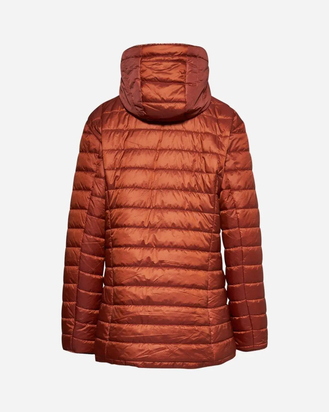 Piumino leggero in nylon trapuntato con cappuccio CANNELLA DORABELLA EASY