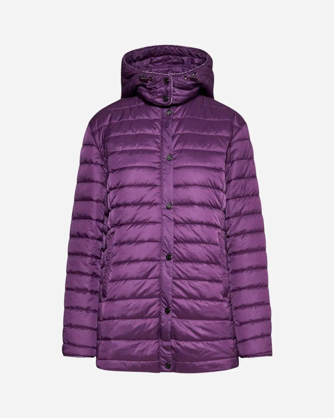 Piumino leggero in nylon trapuntato con cappuccio LAVANDA DORABELLA EASY