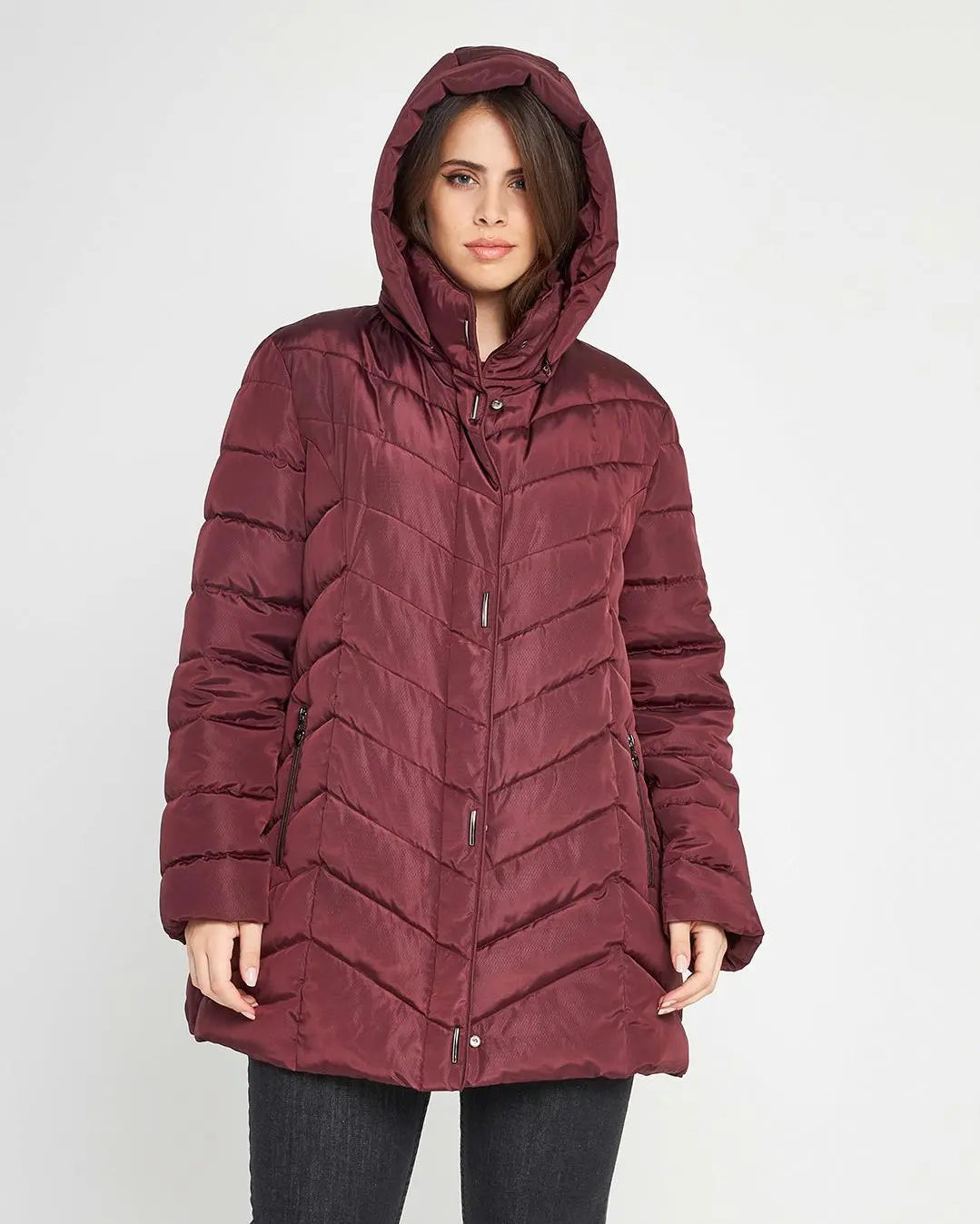 Piumino lungo BORDEAUX DORABELLA PIU'