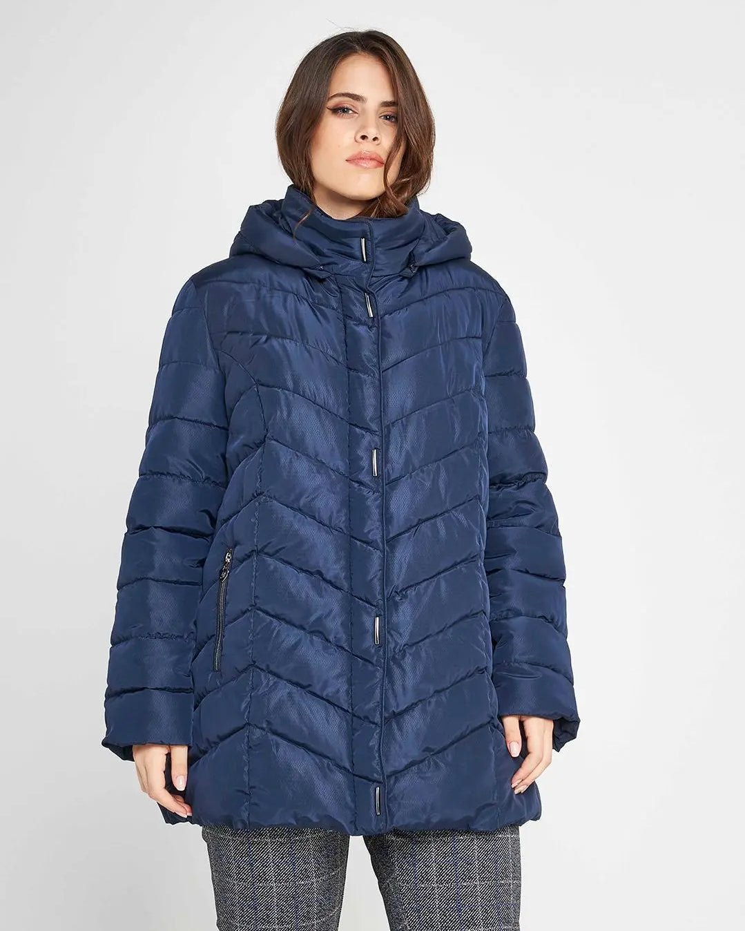 Piumino lungo LIGHT BLUE DORABELLA PIU'