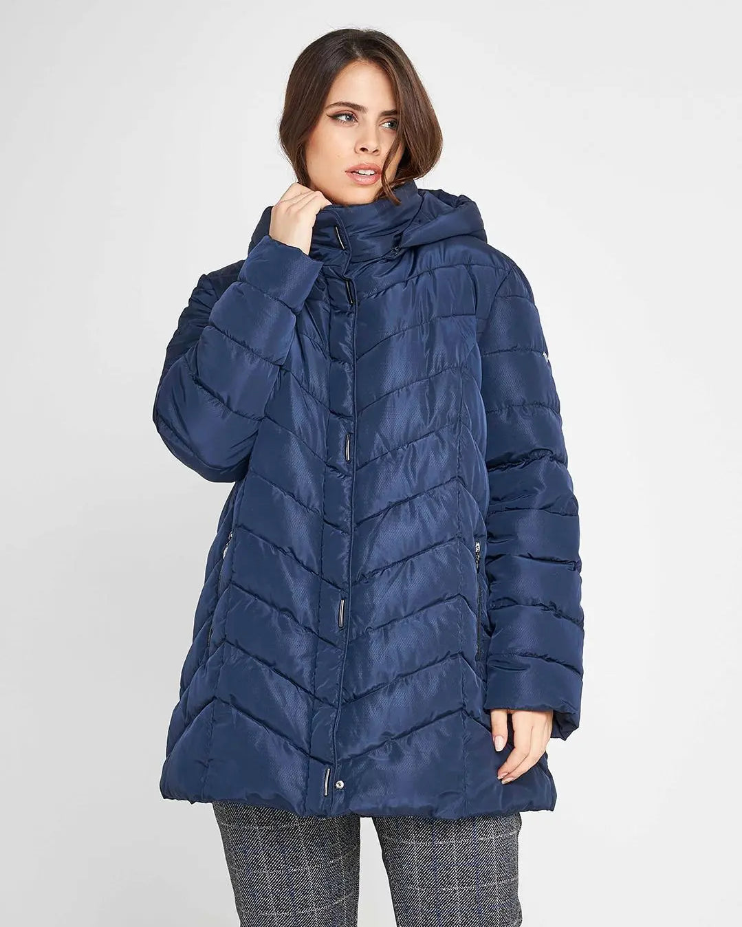 Piumino lungo LIGHT BLUE DORABELLA PIU'