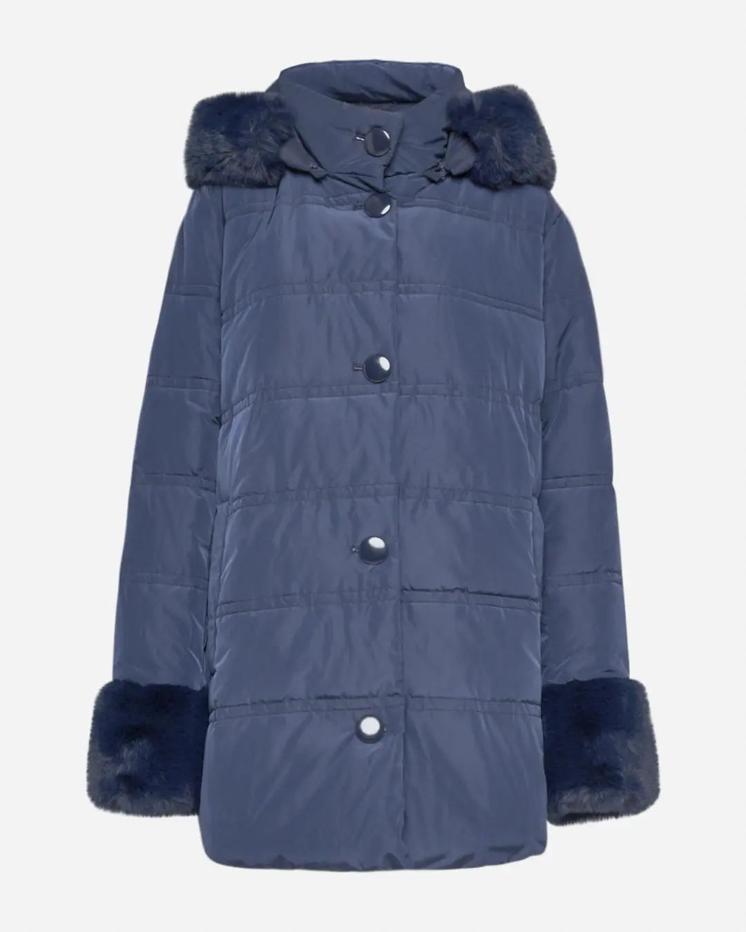 Piumino pelliccia LIGHT BLUE DORABELLA PIU'