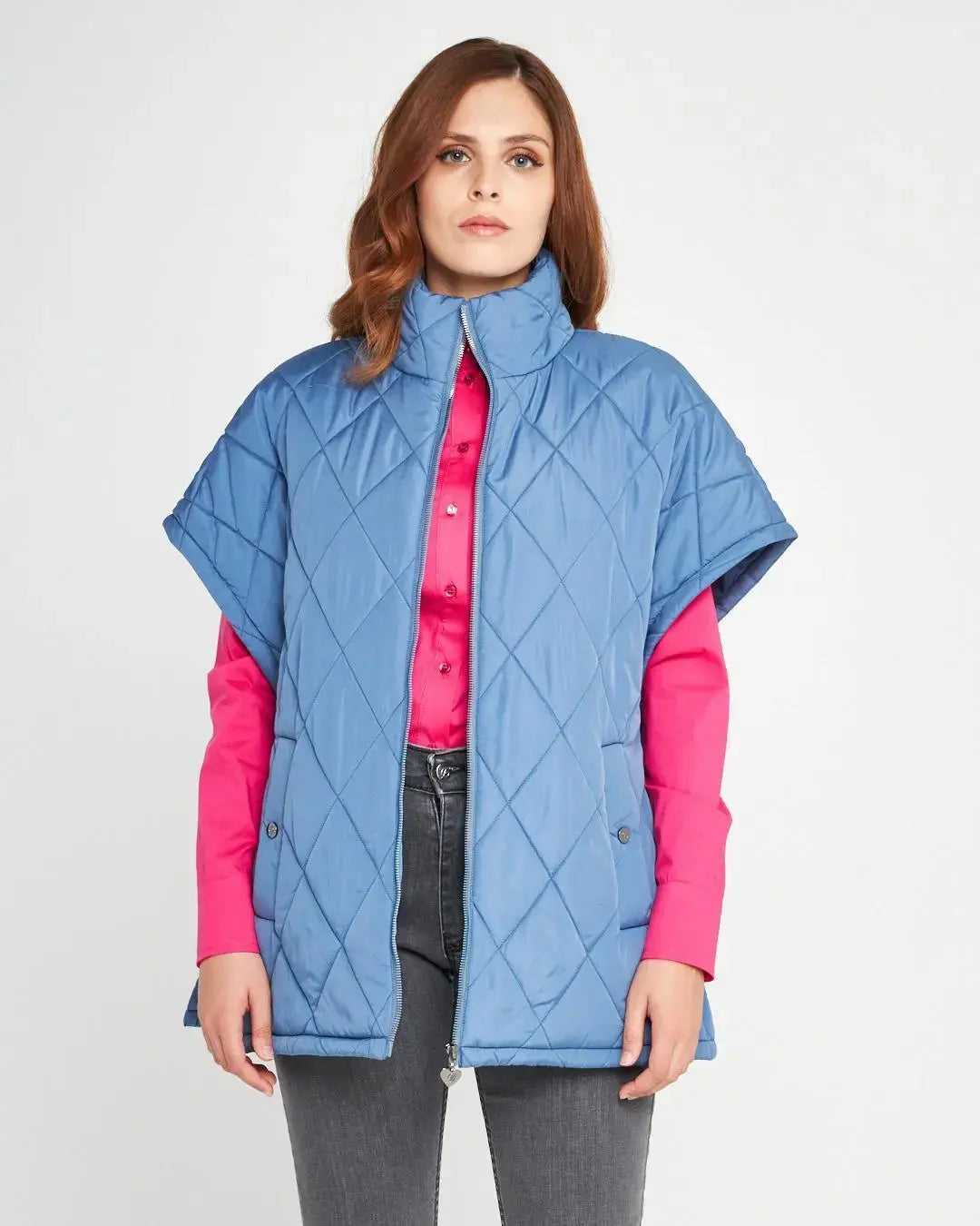 Piumino smanicato DENIM DORABELLA EASY