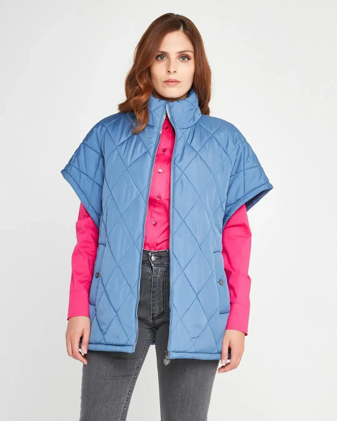 Piumino smanicato DENIM DORABELLA EASY