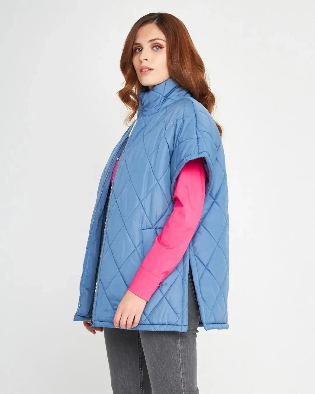 Piumino smanicato DENIM DORABELLA EASY