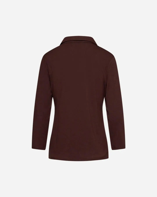 Polo in viscosa CACAO DORABELLA