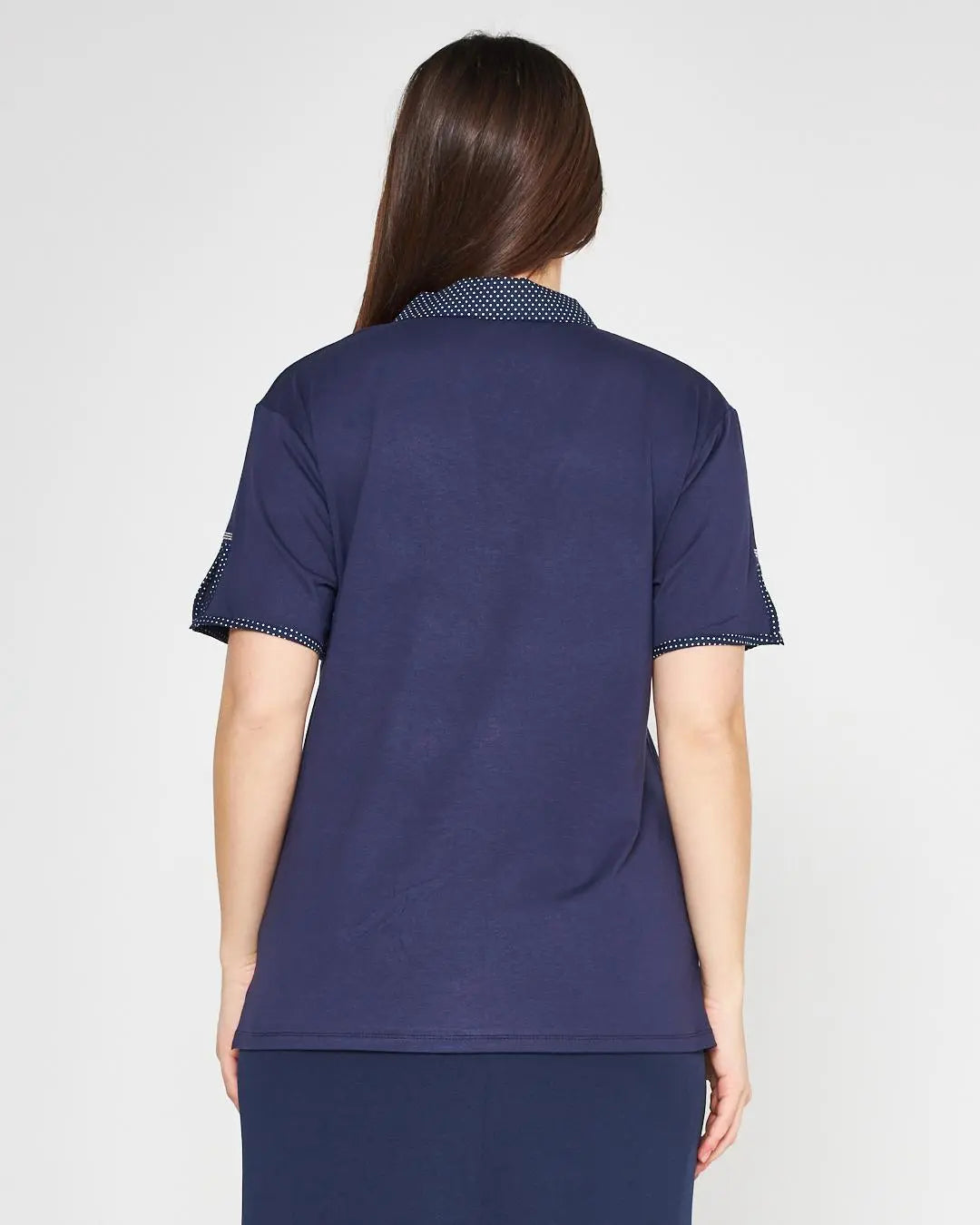 Polo pois Blu DORABELLA PIU'