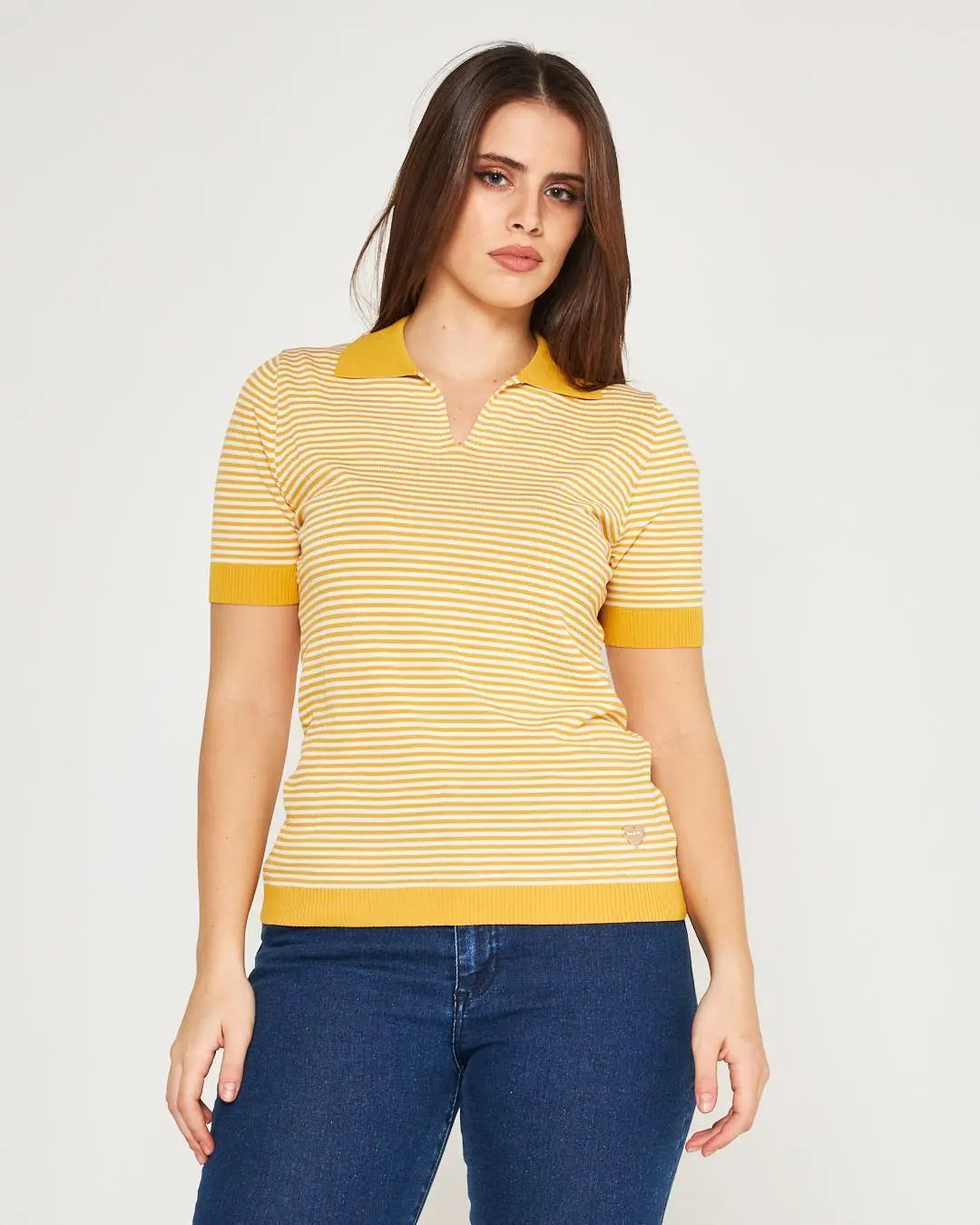 Polo righe MOSTARDA DORABELLA