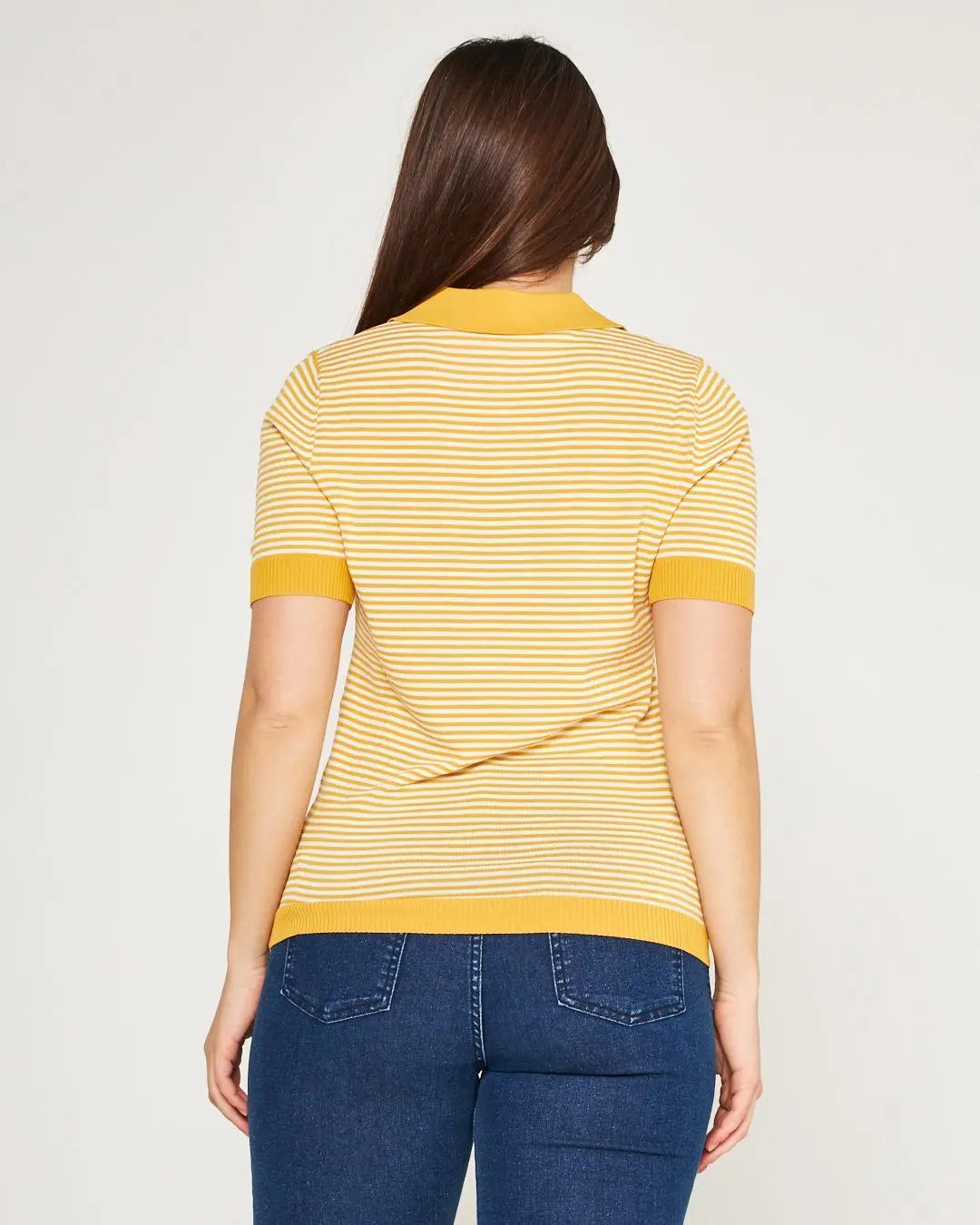 Polo righe MOSTARDA DORABELLA