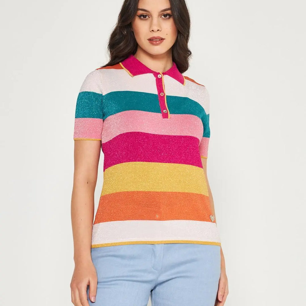 Polo righe MULTICOLOR DORABELLA XL