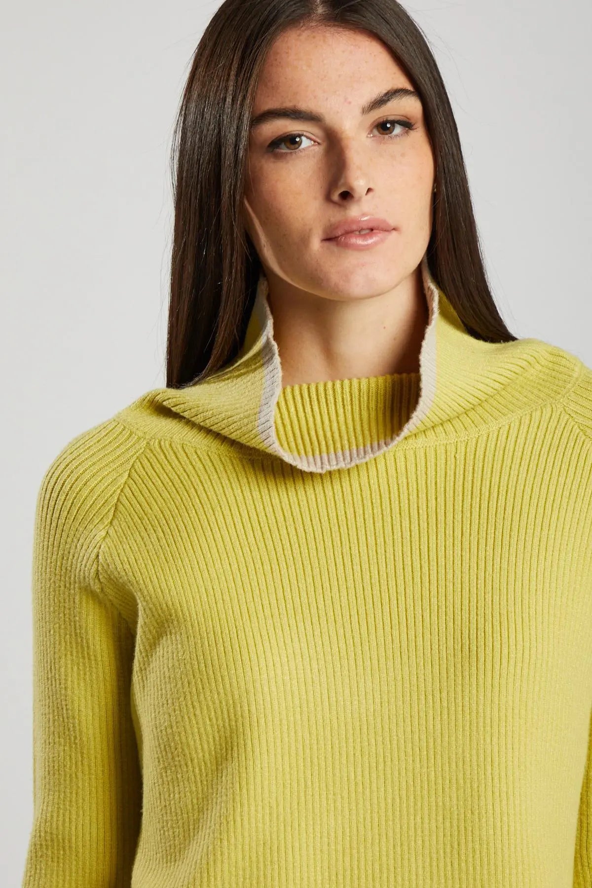 Pullover a costine GIALLO IRONICA