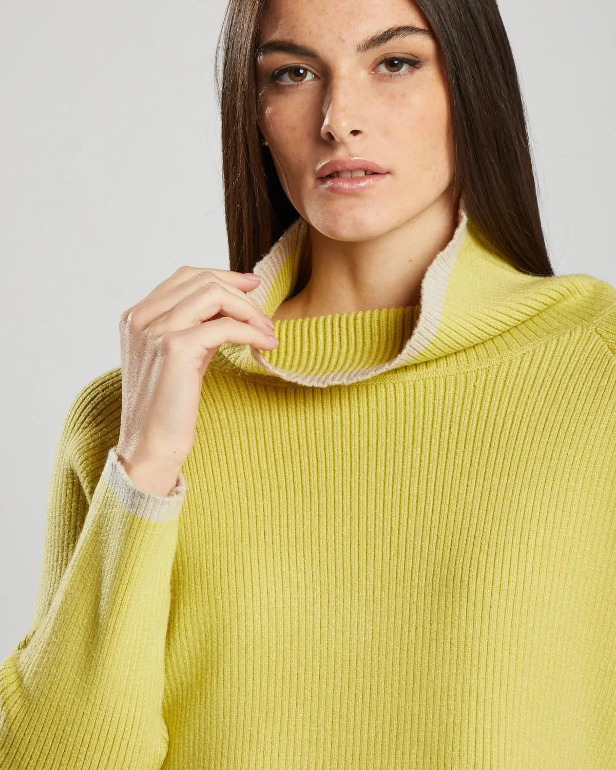 Pullover a costine GIALLO IRONICA