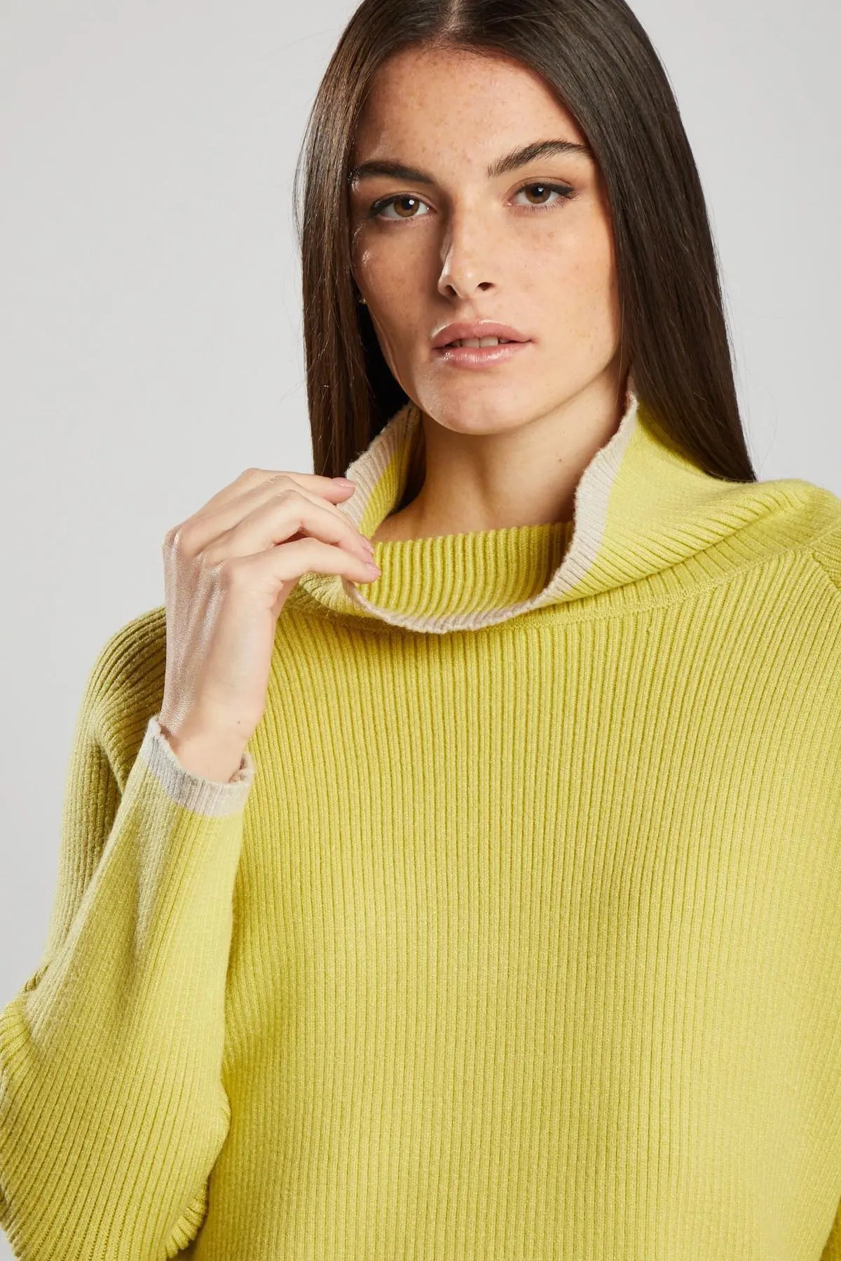 Pullover a costine GIALLO IRONICA