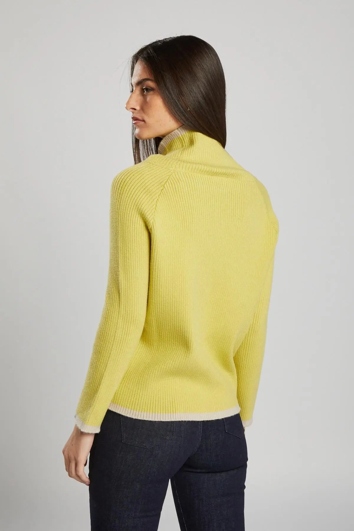 Pullover a costine GIALLO IRONICA