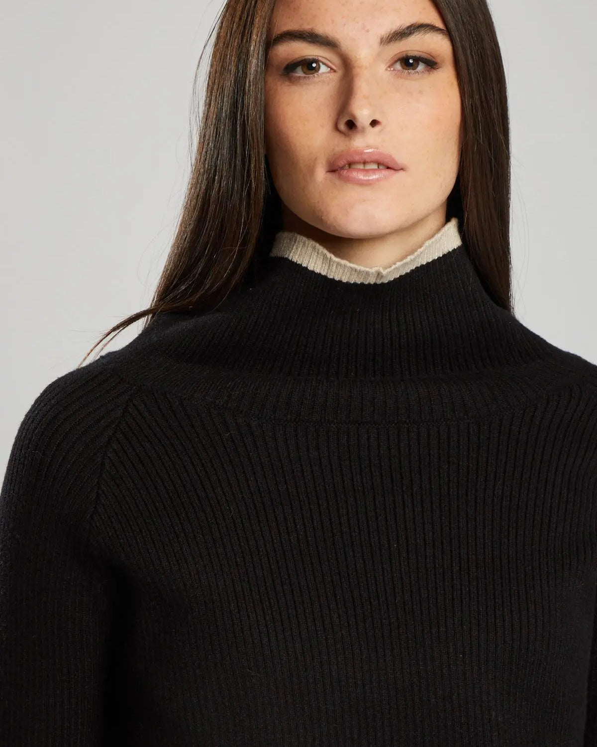 Pullover a costine NERO IRONICA